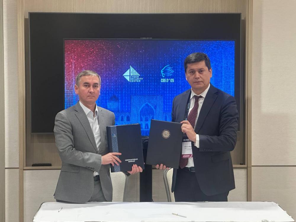 Kiberxavfsizlik markazi bilan Ichki ishlar vazirligi oʻrtasida oʻzaro anglashuv memorandumi imzolandi 